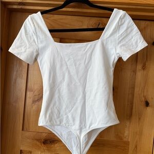 Aritzia Contour White Bodysuit